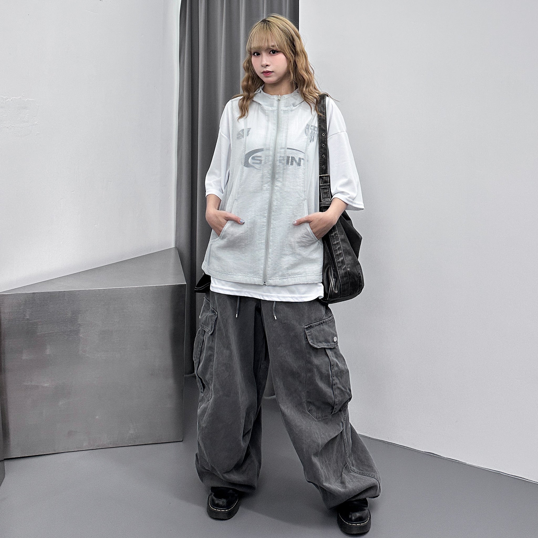 [長短帶可替換] 2-WAY PIGMENT SHOULDER AND CROSS BAG/ 3色