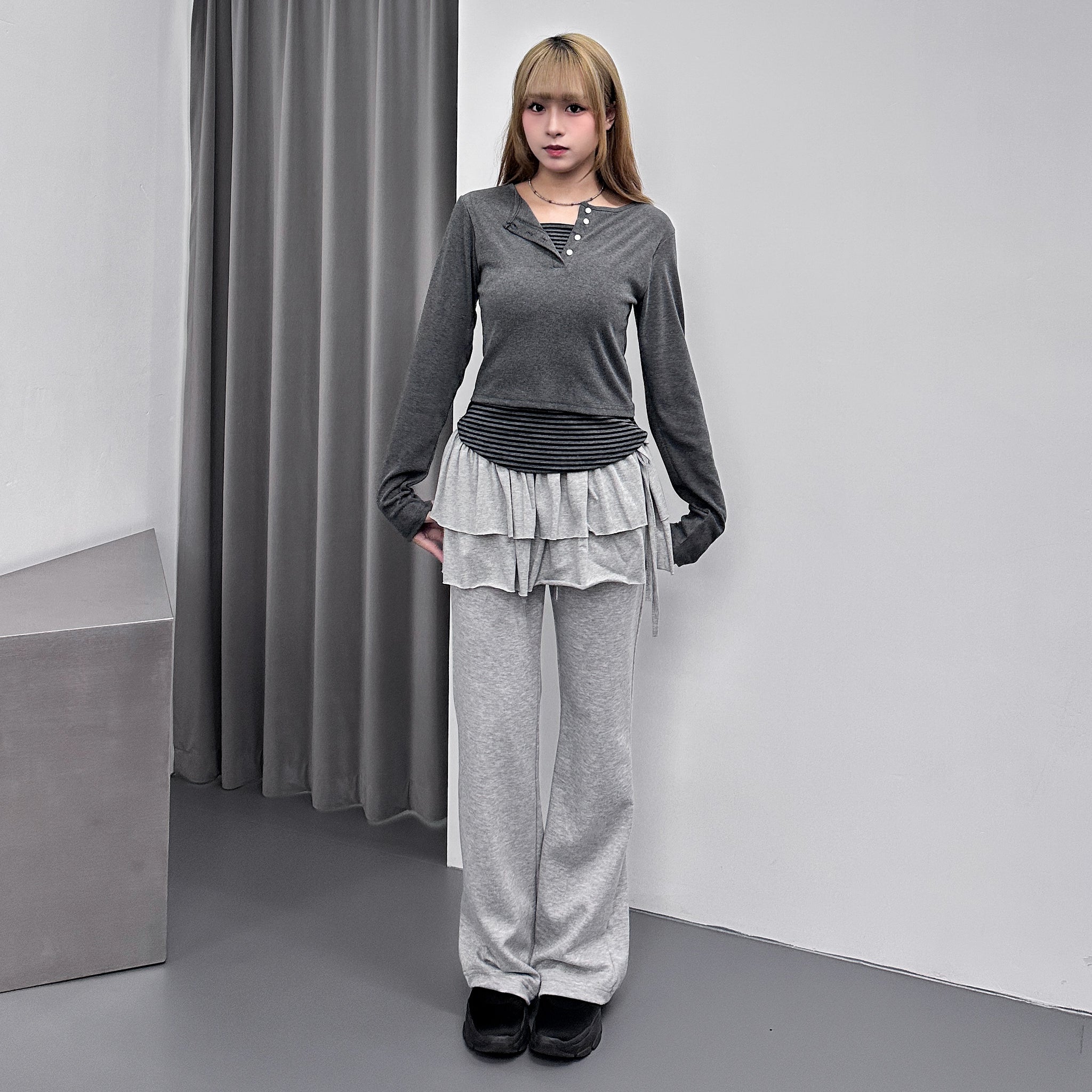 WRAP SKIRT LAYER/ 2色