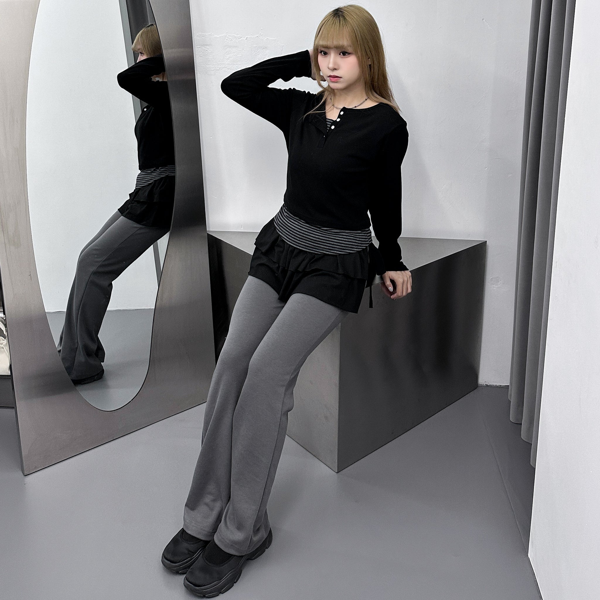 BOOTCUT SWEATPANTS/ 3色