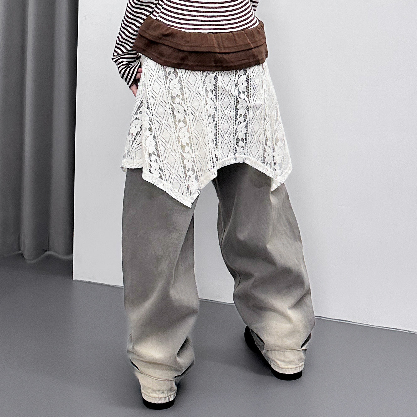 [摺邊褲腳] BALLOON POCKET DENIM PANTS/ 1色