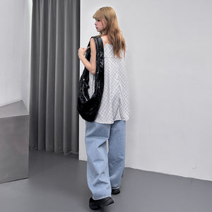 SPRING PLAID LAYERED NASHI DRESS/ 2色