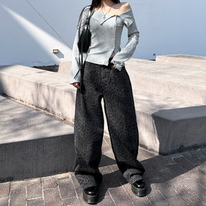 [BEST 靚CUTTING] SUMMER LEOPARD WIDE PANTS/ 2色
