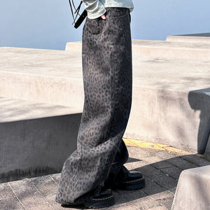 [BEST 靚CUTTING] SUMMER LEOPARD WIDE PANTS/ 2色