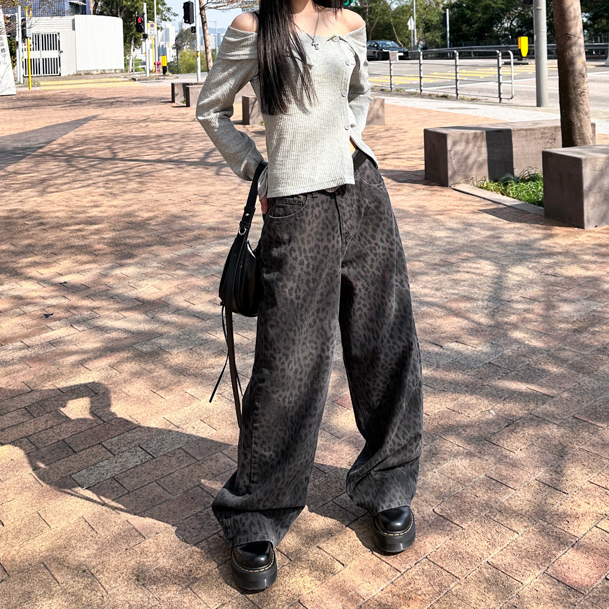 [BEST 靚CUTTING] SUMMER LEOPARD WIDE PANTS/ 2色