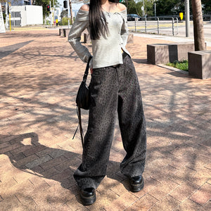 [BEST 靚CUTTING] SUMMER LEOPARD WIDE PANTS/ 2色