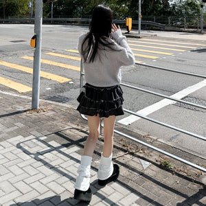 PIGMENT FRINGE RUFFLE SKIRT PANTS/ 2色