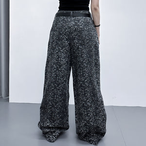 RIVET LEOPARD WIDE DENIM PANTS/ 1色