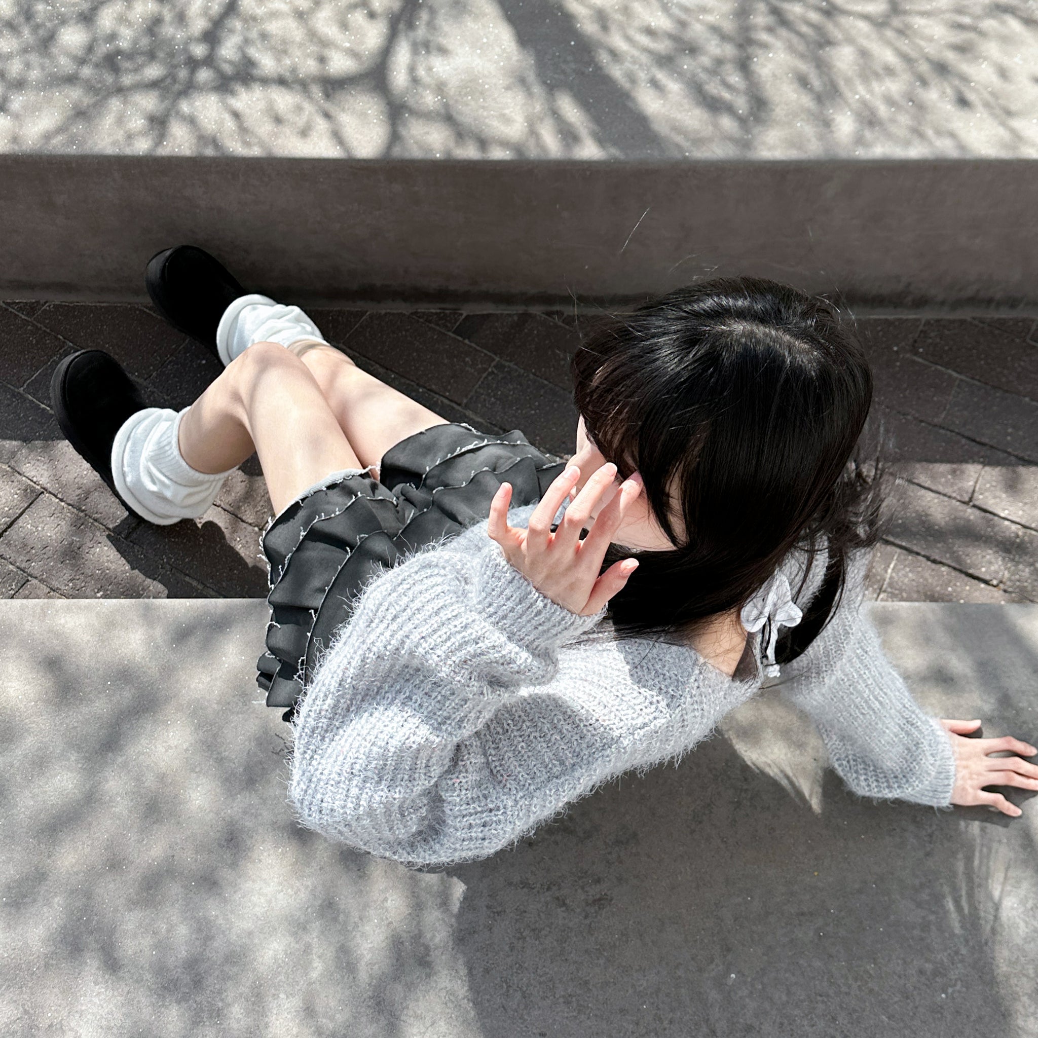 PIGMENT FRINGE RUFFLE SKIRT PANTS/ 2色