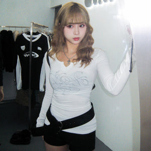 25NOV V-NECK LONG SLEEVE/ 2色