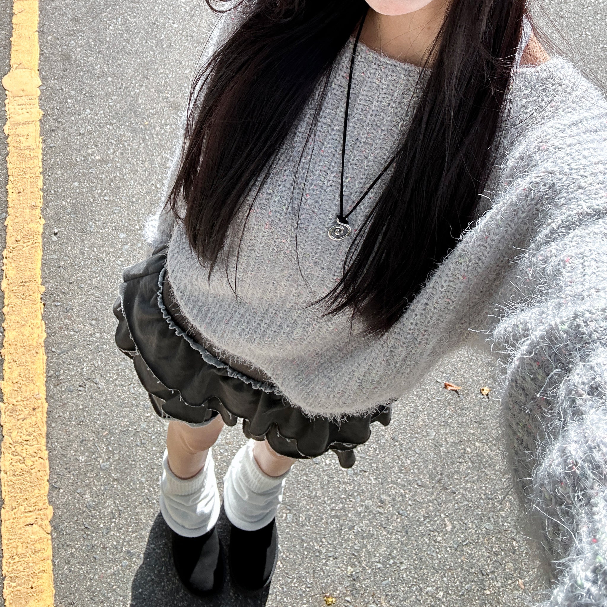 PIGMENT FRINGE RUFFLE SKIRT PANTS/ 2色
