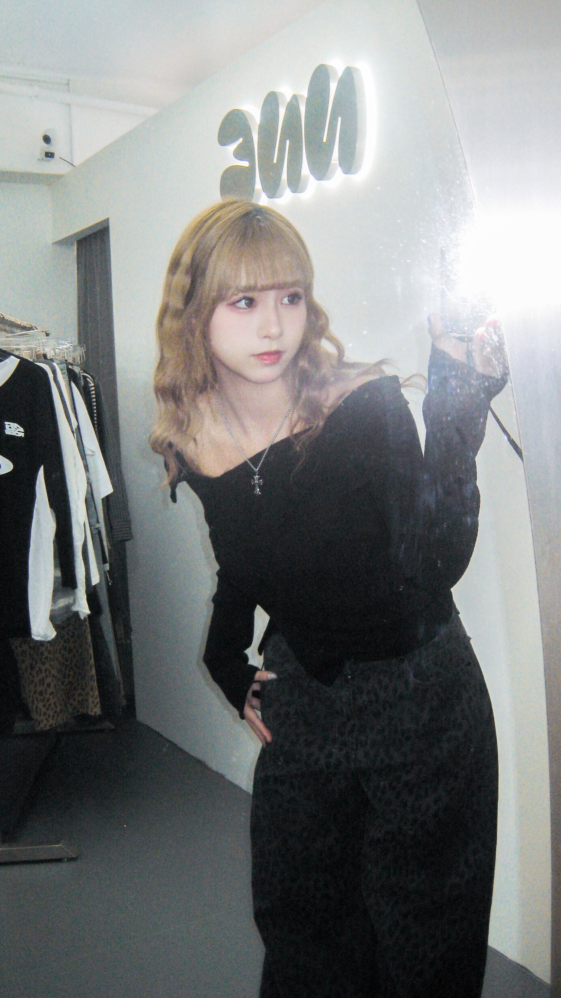 [BEST] SUMMER OFF SHOULDER BUTTON KNITWEAR/ 2色