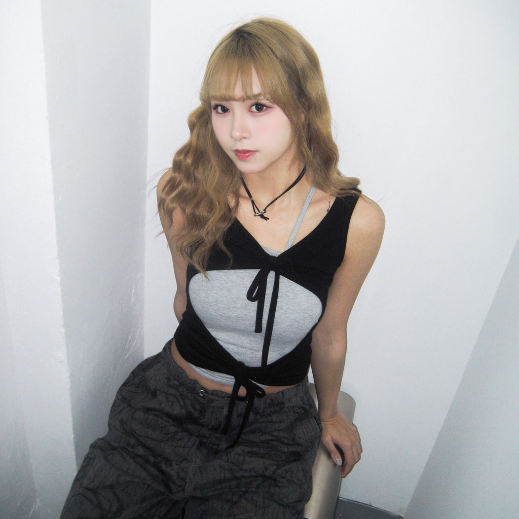 [正反兩穿] TIE YOUR HEART TANK TOP/ 2色