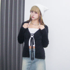 SQUARE NECK STRING SLEEVELESS/ 2色