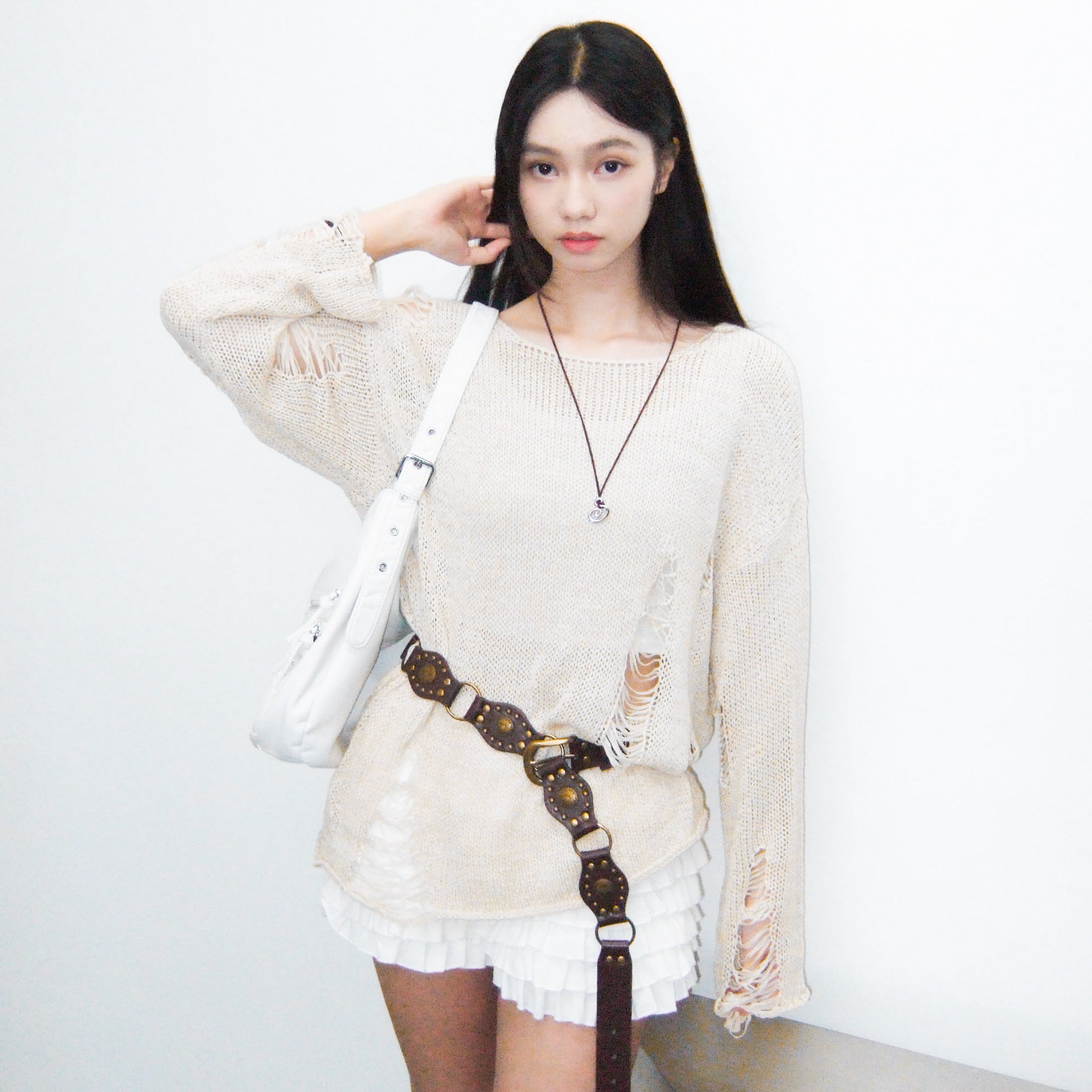 GROOVY DAMAGE KNIT/ 3色