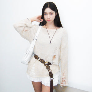 GROOVY DAMAGE KNIT/ 3色