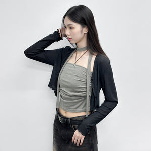 彈彈冰感木耳邊CARDIGAN/ 2色