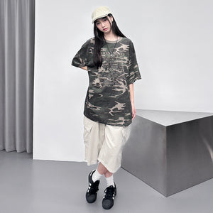 [UNISEX] PIGMENT CARGO BERMUDA PANTS/ 2色