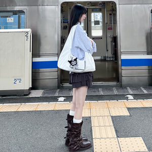 DOT DOT RUFFLE SKIRT PANTS/ 3色