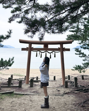AF BOAT-NECK OFF SHOULDER SWEATSHIRT/ 2色