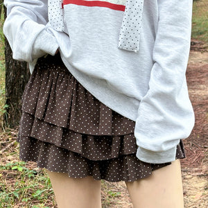 DOT DOT RUFFLE SKIRT PANTS/ 3色