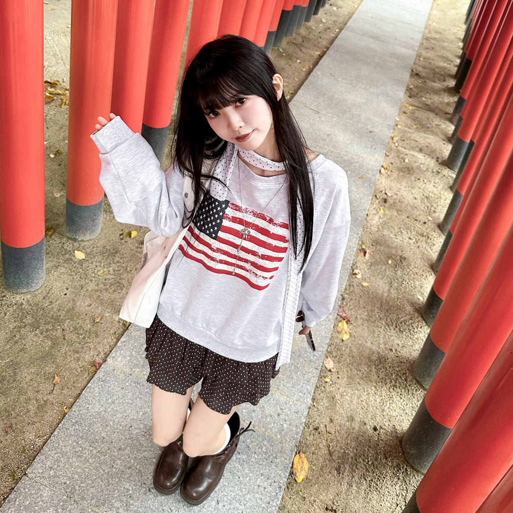 DOT DOT RUFFLE SKIRT PANTS/ 3色
