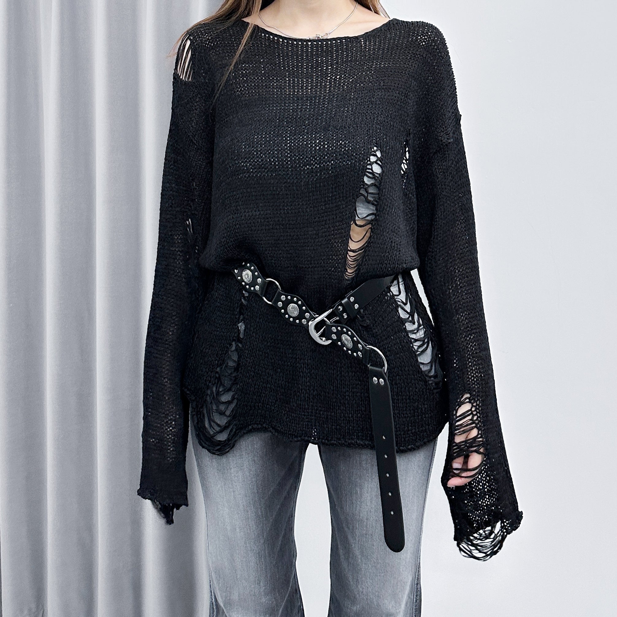 GROOVY DAMAGE KNIT/ 3色