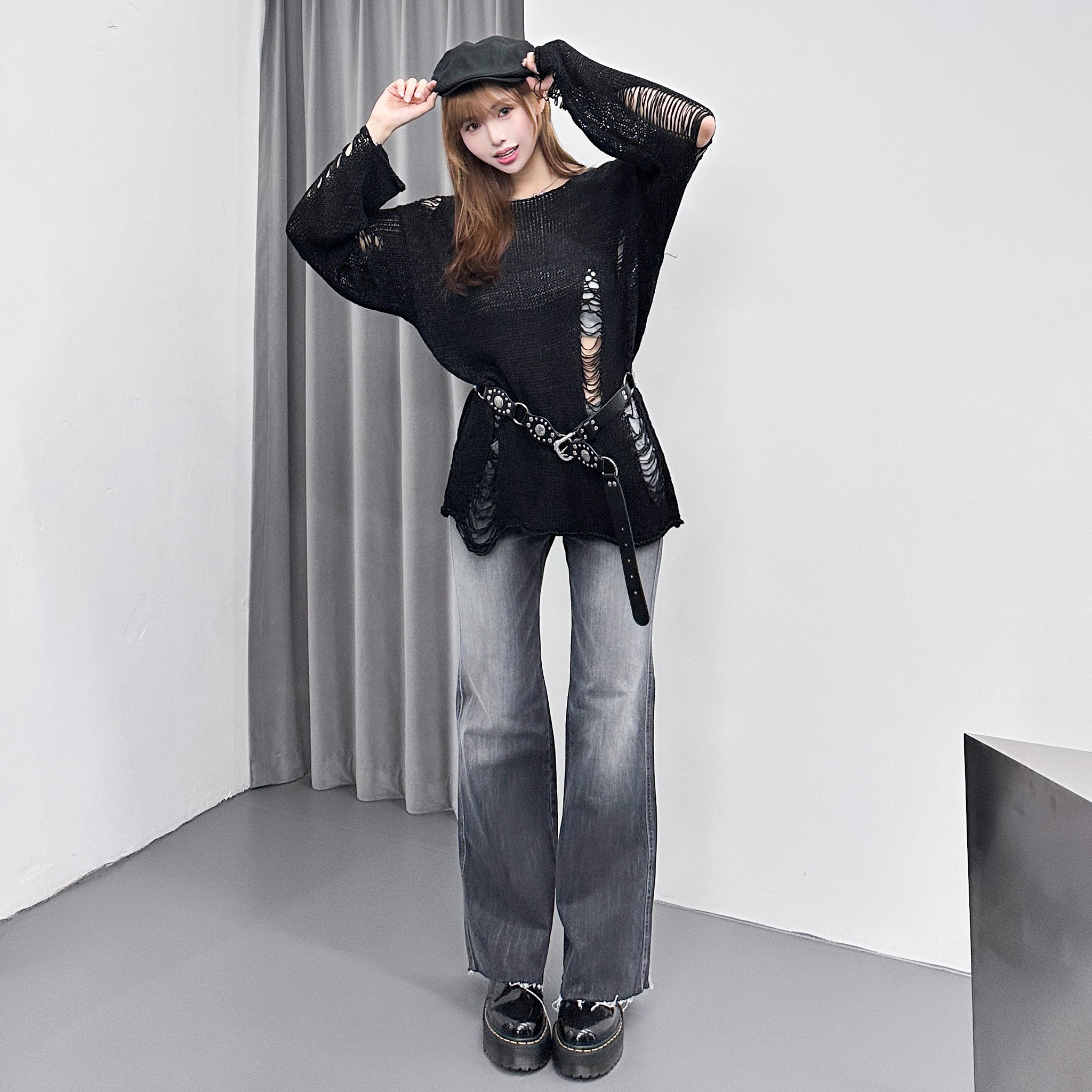 GROOVY DAMAGE KNIT/ 3色