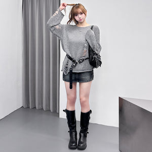 GROOVY DAMAGE KNIT/ 3色