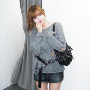 GROOVY DAMAGE KNIT/ 3色
