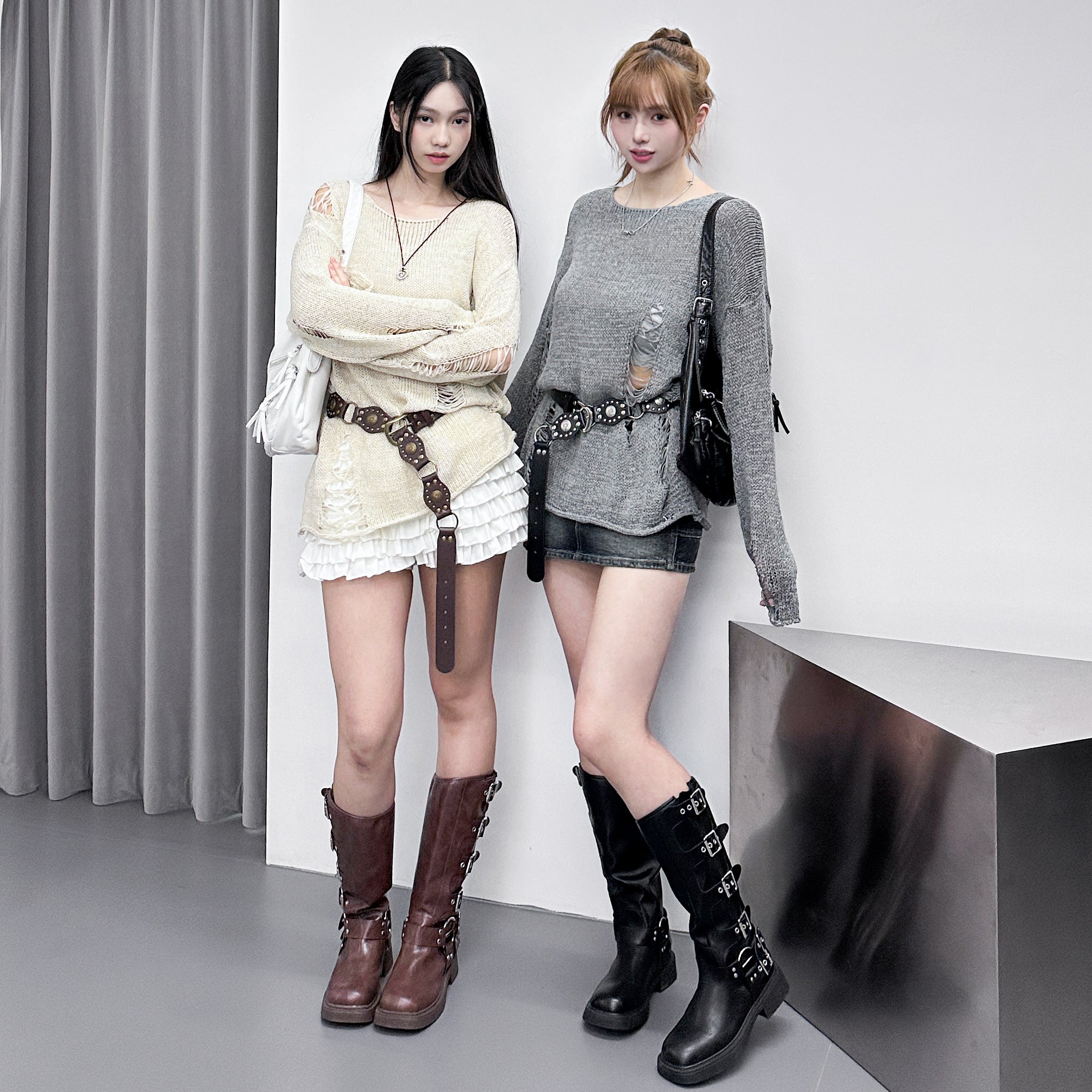 GROOVY DAMAGE KNIT/ 3色