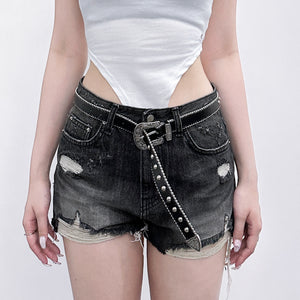 [KARINA同款] DIRTY WORK DIRTY SHORTS/ 2色