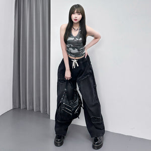 CAMOUFLAGE HALTER NECK SLEEVELESS/ 1色