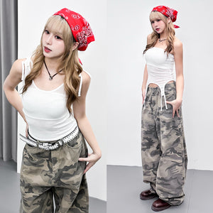 [2WAY: TANK TOP& STRAPLESS CROP TOP]  SEE- THROUGH TOP/ 1色