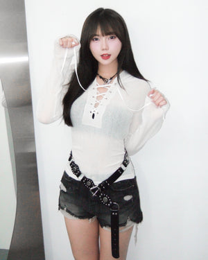 [KARINA同款] DIRTY WORK DIRTY SHORTS/ 2色