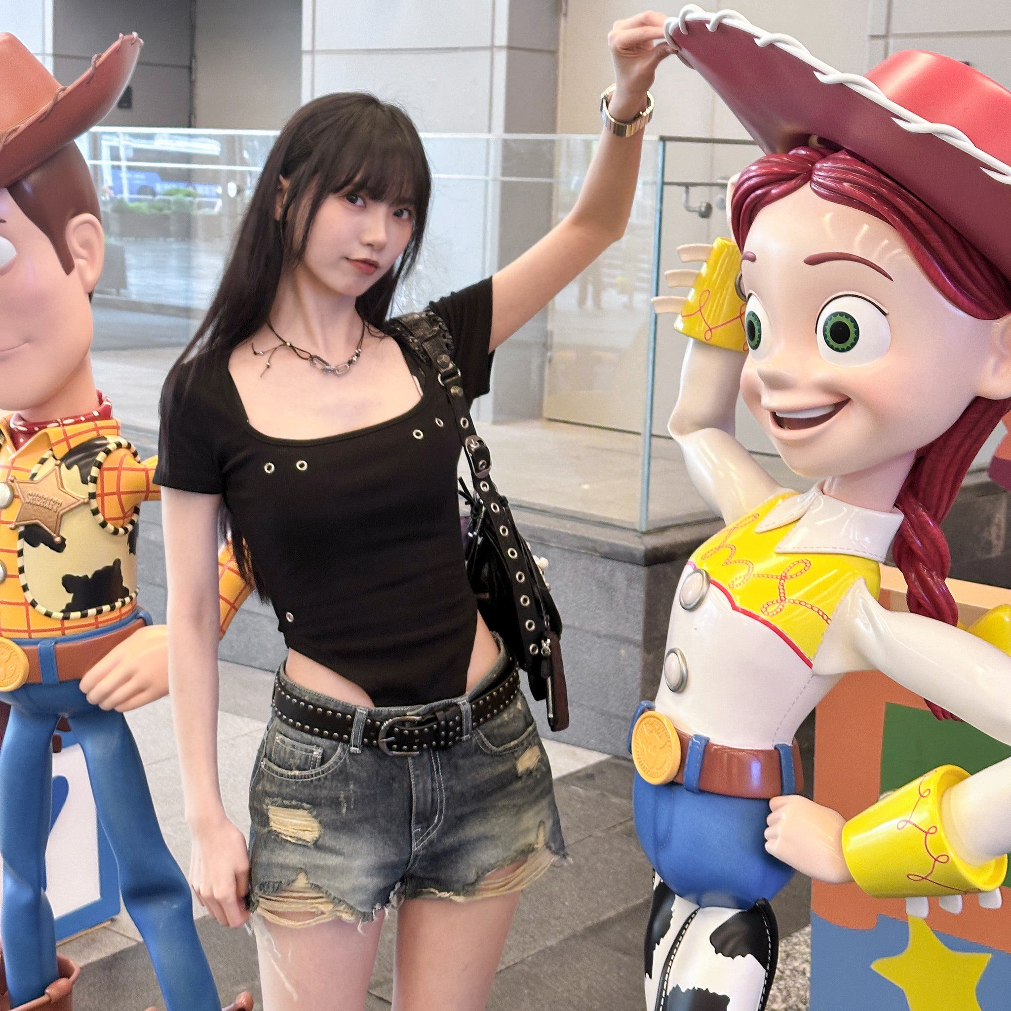 YUNA BODYSUIT CROP TEE/ 2色