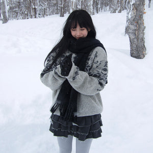 PIGMENT FRINGE RUFFLE SKIRT PANTS/ 2色