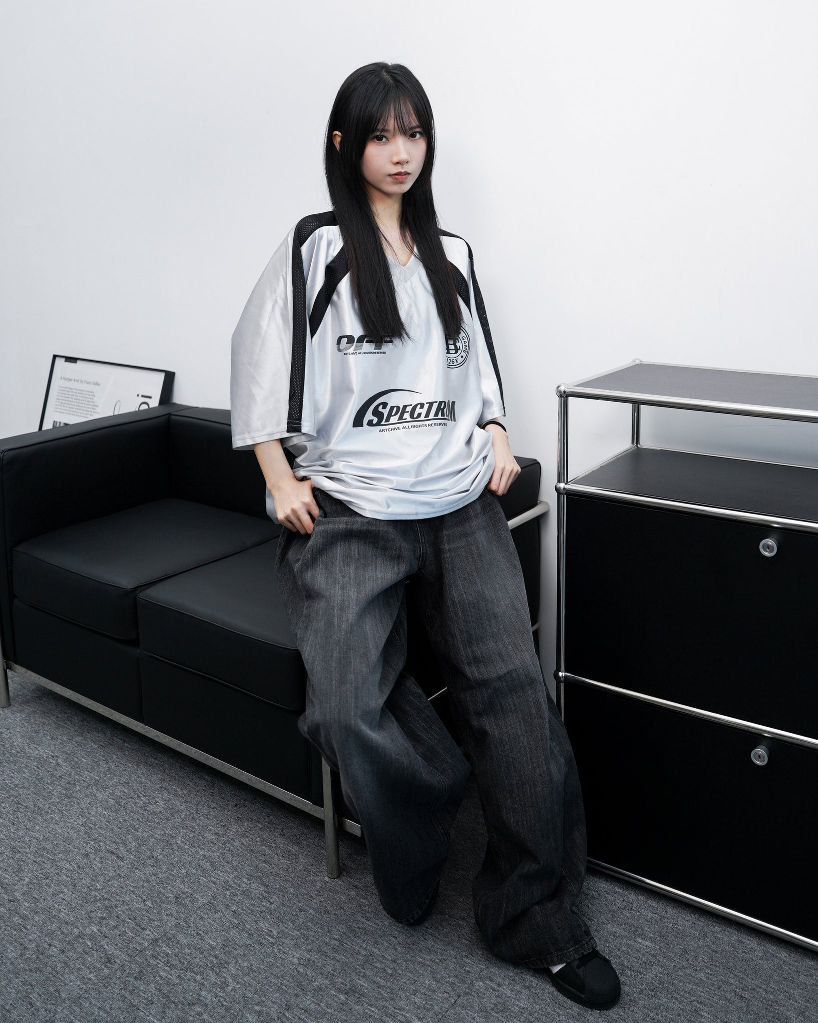 [UNISEX] 冰感透氣拼接SPECTRUM JERSEY TEE/ 3色