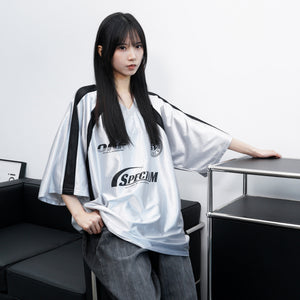 [UNISEX] 冰感透氣拼接SPECTRUM JERSEY TEE/ 3色