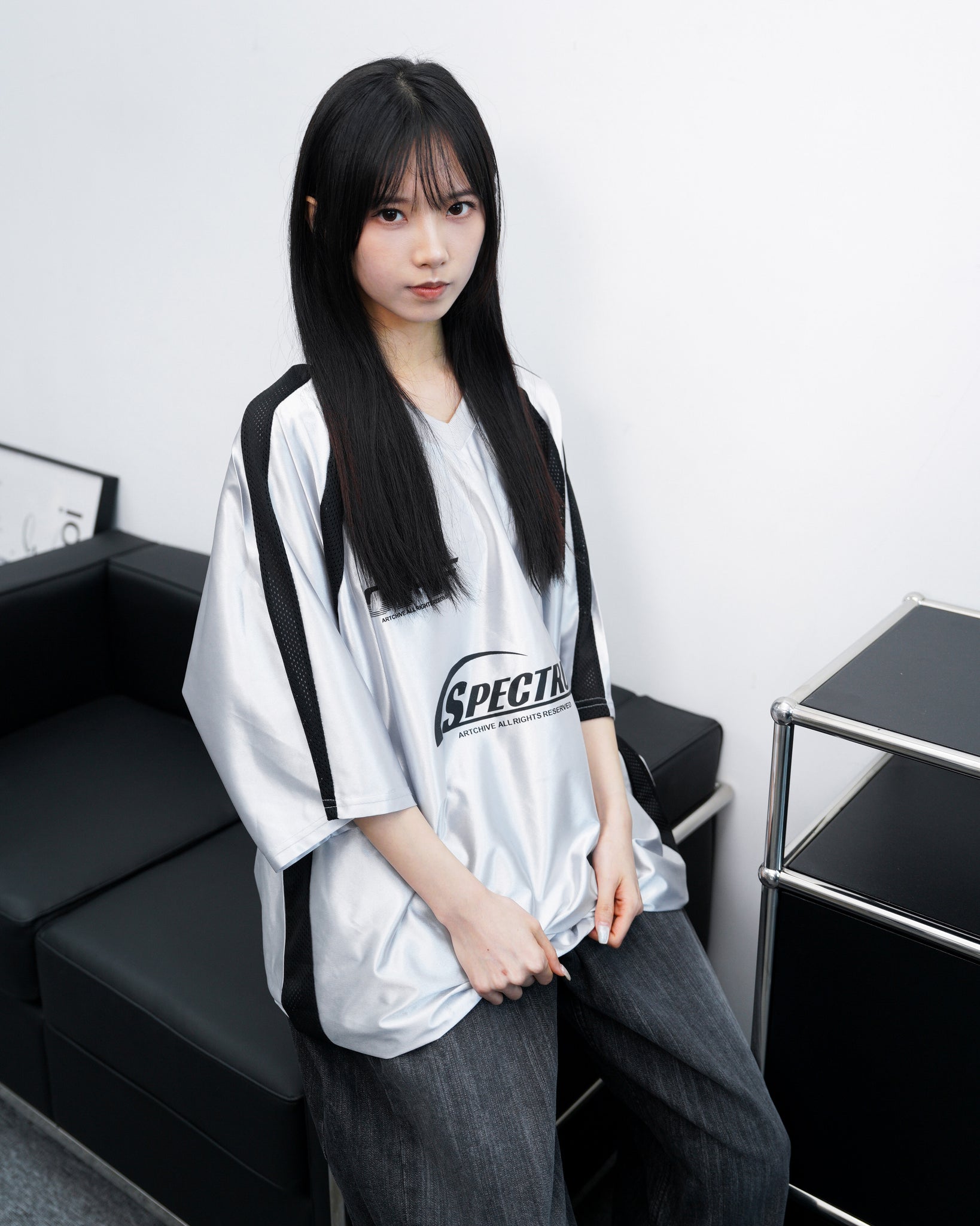 [UNISEX] 冰感透氣拼接SPECTRUM JERSEY TEE/ 3色