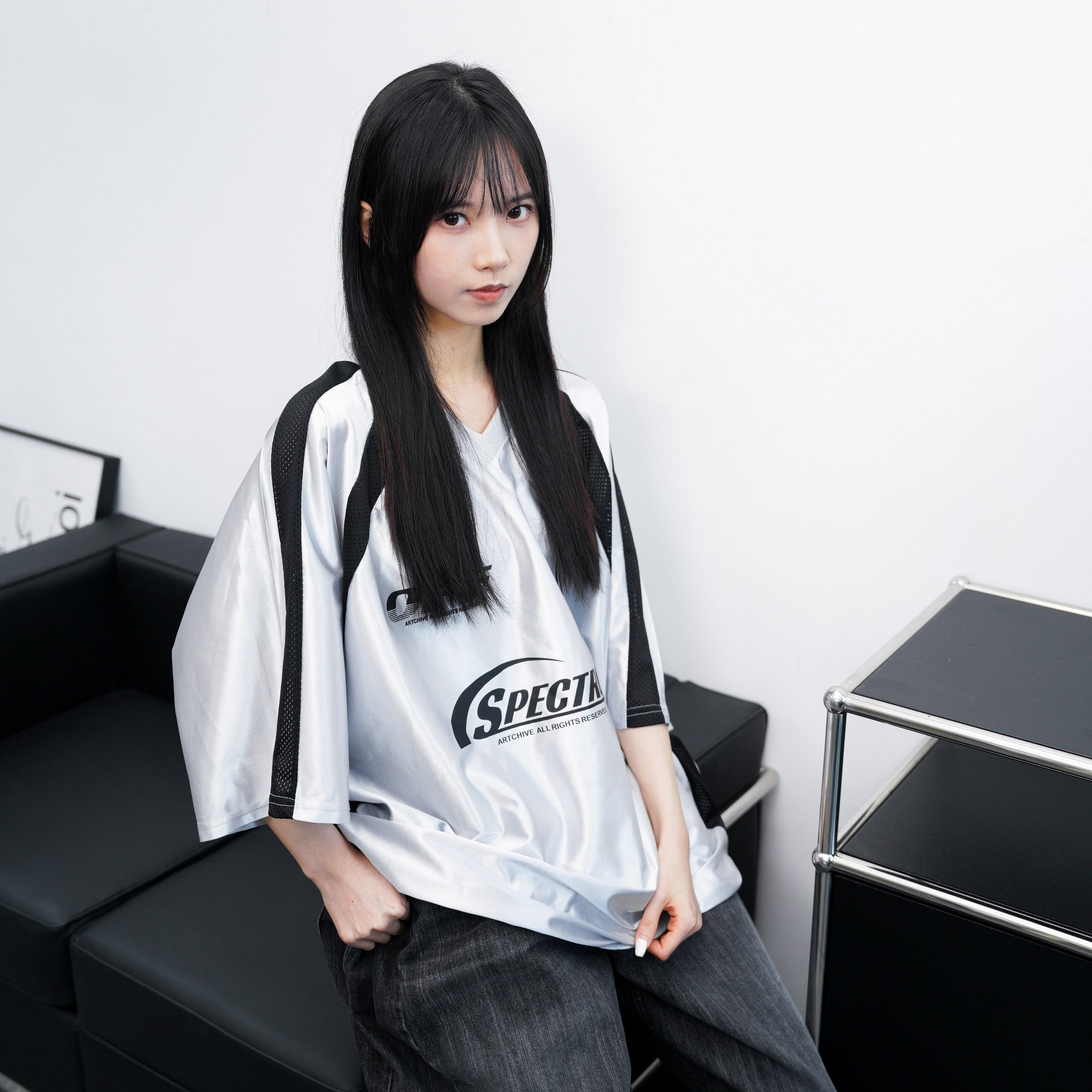 [UNISEX] 冰感透氣拼接SPECTRUM JERSEY TEE/ 3色
