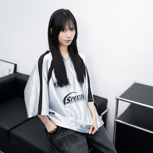 [UNISEX] 冰感透氣拼接SPECTRUM JERSEY TEE/ 3色