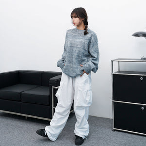 [UNISEX] 超溫柔混色霧面感橫間冷衫/ 3色
