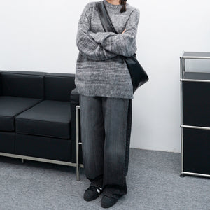 [UNISEX] 超溫柔混色霧面感橫間冷衫/ 3色