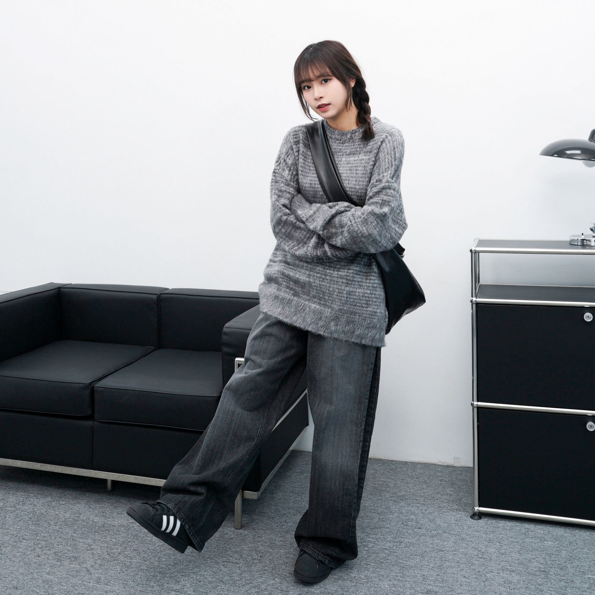 [UNISEX] 超溫柔混色霧面感橫間冷衫/ 3色