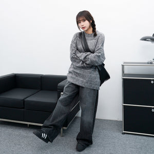 [UNISEX] 超溫柔混色霧面感橫間冷衫/ 3色