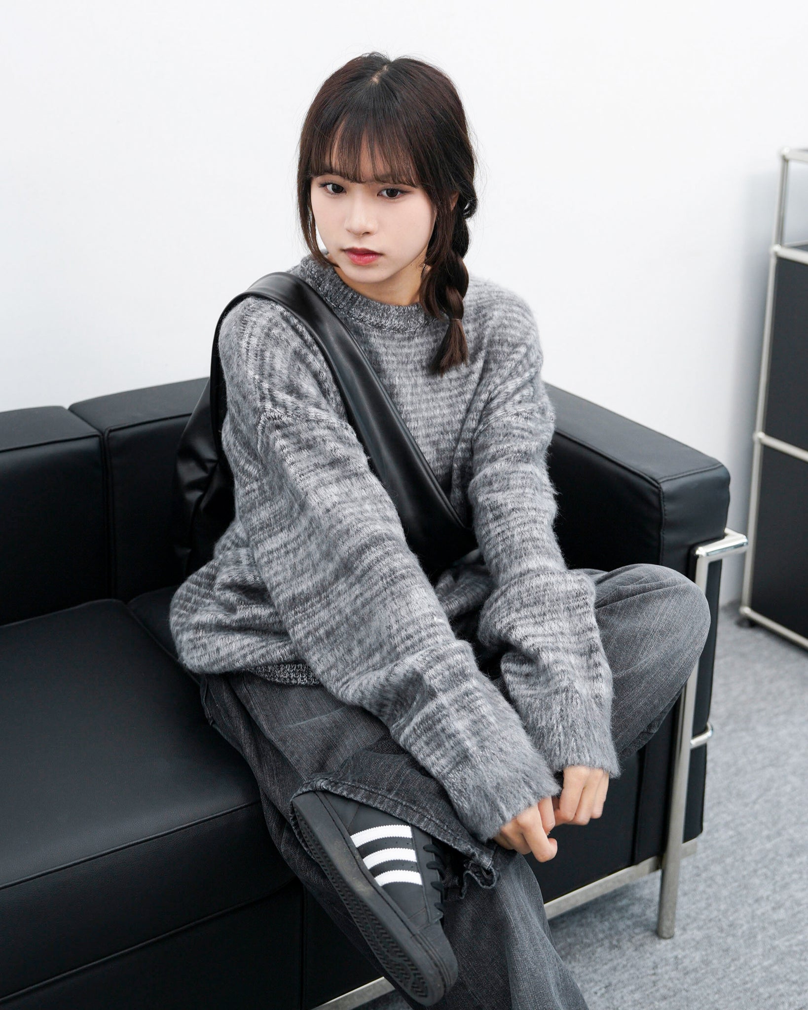 [UNISEX] 超溫柔混色霧面感橫間冷衫/ 3色