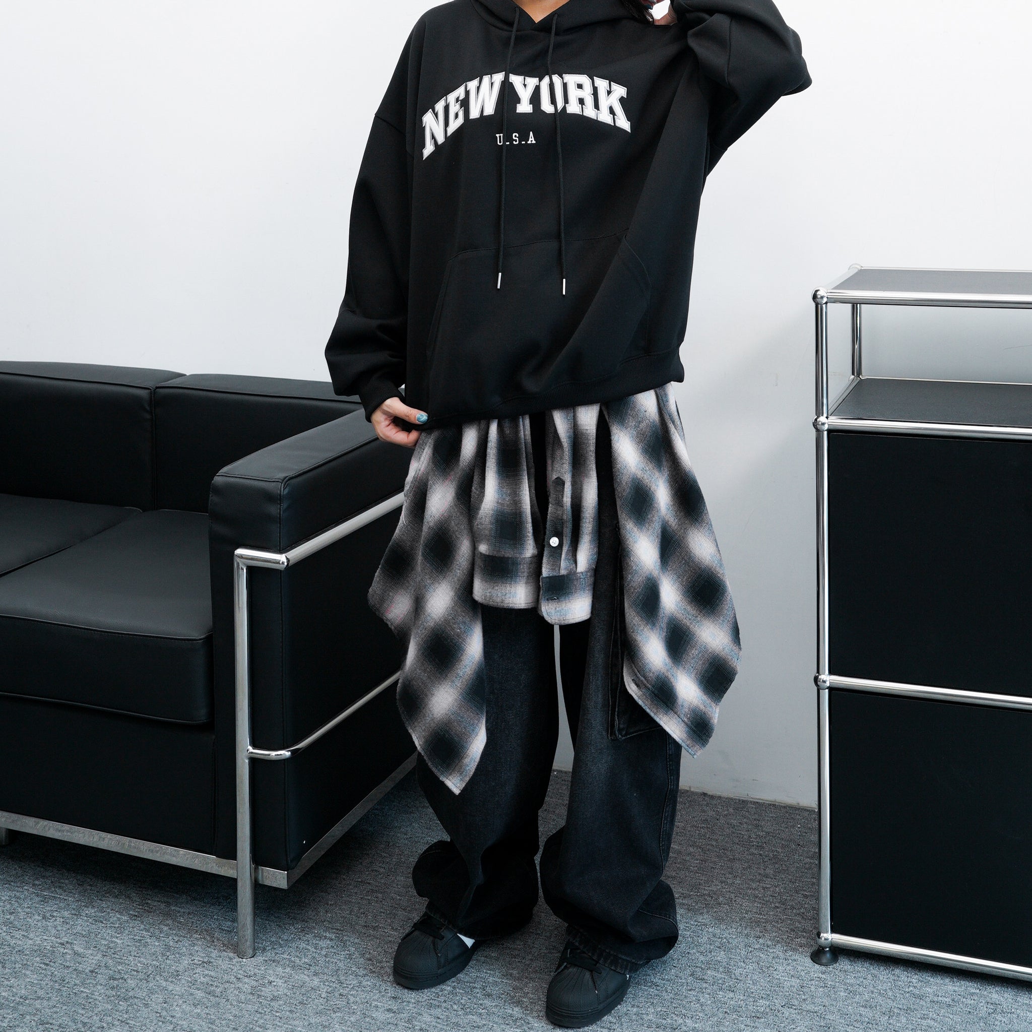 [UNISEX] BEST! NEW YORK HOODIE/ 3色