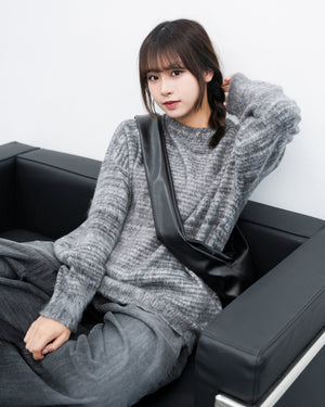 [UNISEX] 超溫柔混色霧面感橫間冷衫/ 3色