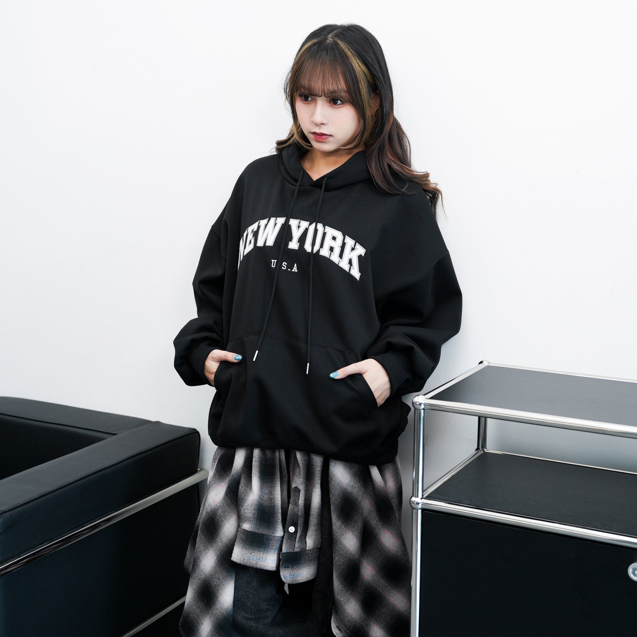 [UNISEX] BEST! NEW YORK HOODIE/ 3色
