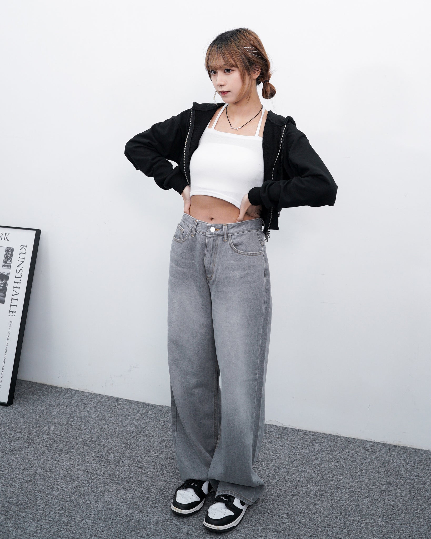 Routine High-waist Wide Denim Pants/ 2色
